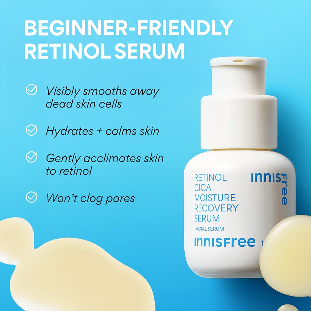 Facial Serum: Retinol Cica Moisture Recovery Serum | innisfree