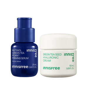 Firm + Hydrate Duo packshot: Green Tea PDRN™ Serum and green tea cream