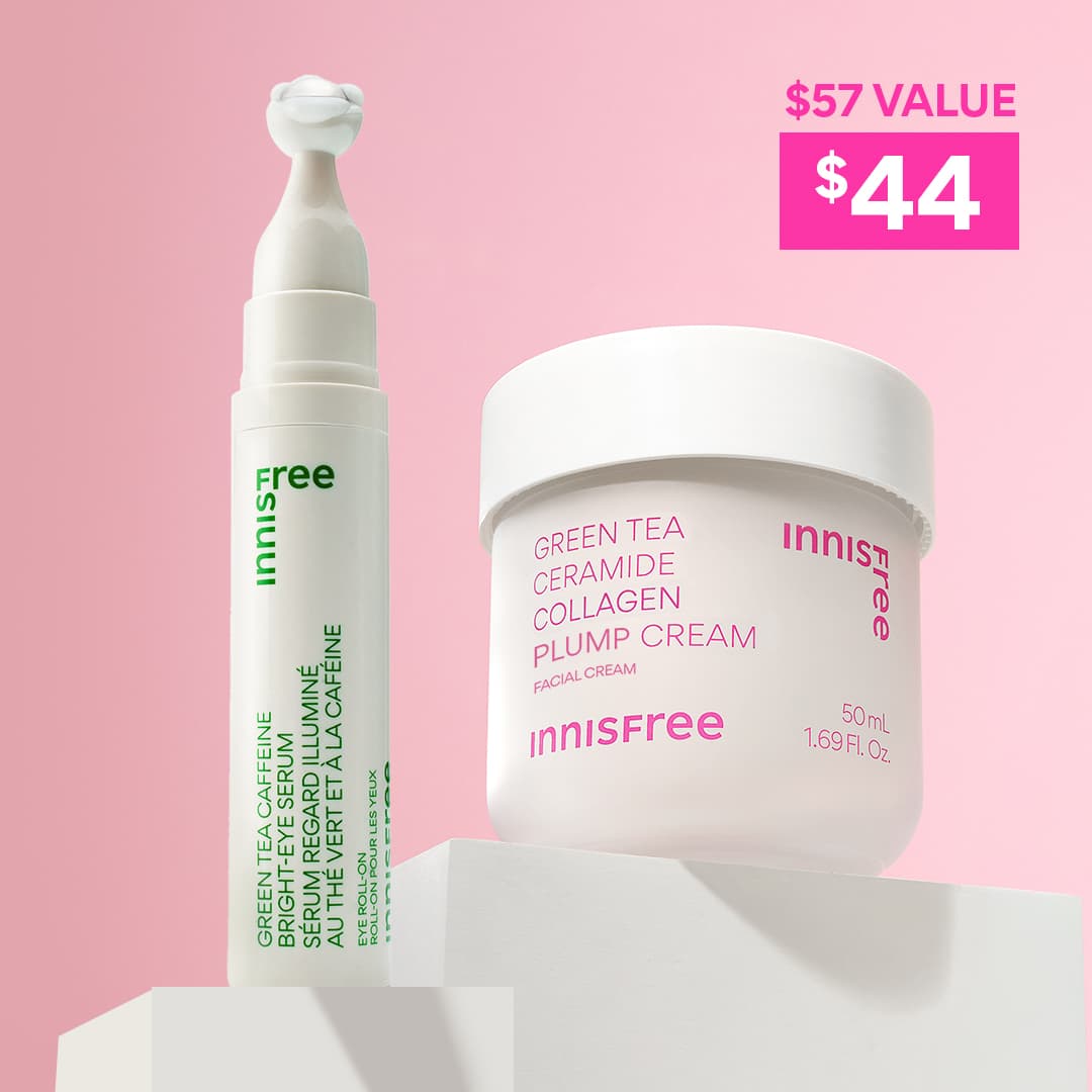 Green Tea Plump + Depuff Duo | innisfree