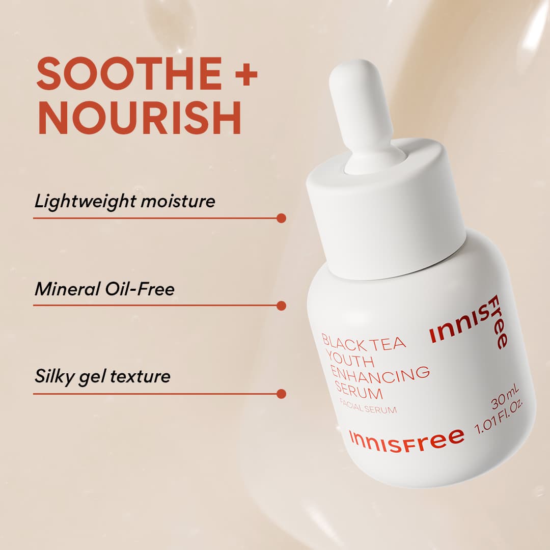 アイセラム Black Tea Youth Enhancing Serum | innisfree