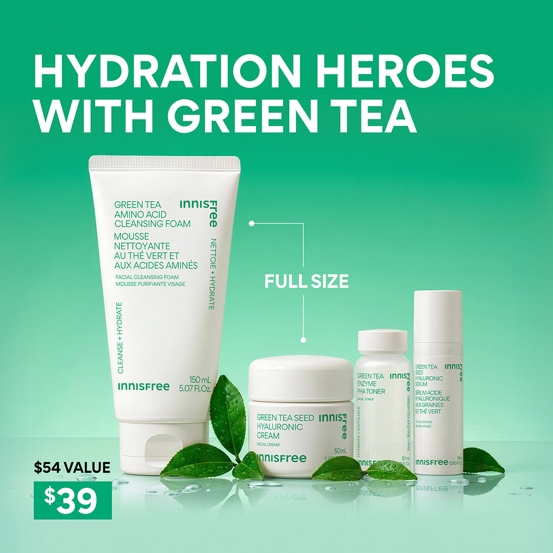 Green Tea Hydration Heroes Set - Hydrating Korean Skincare Routine