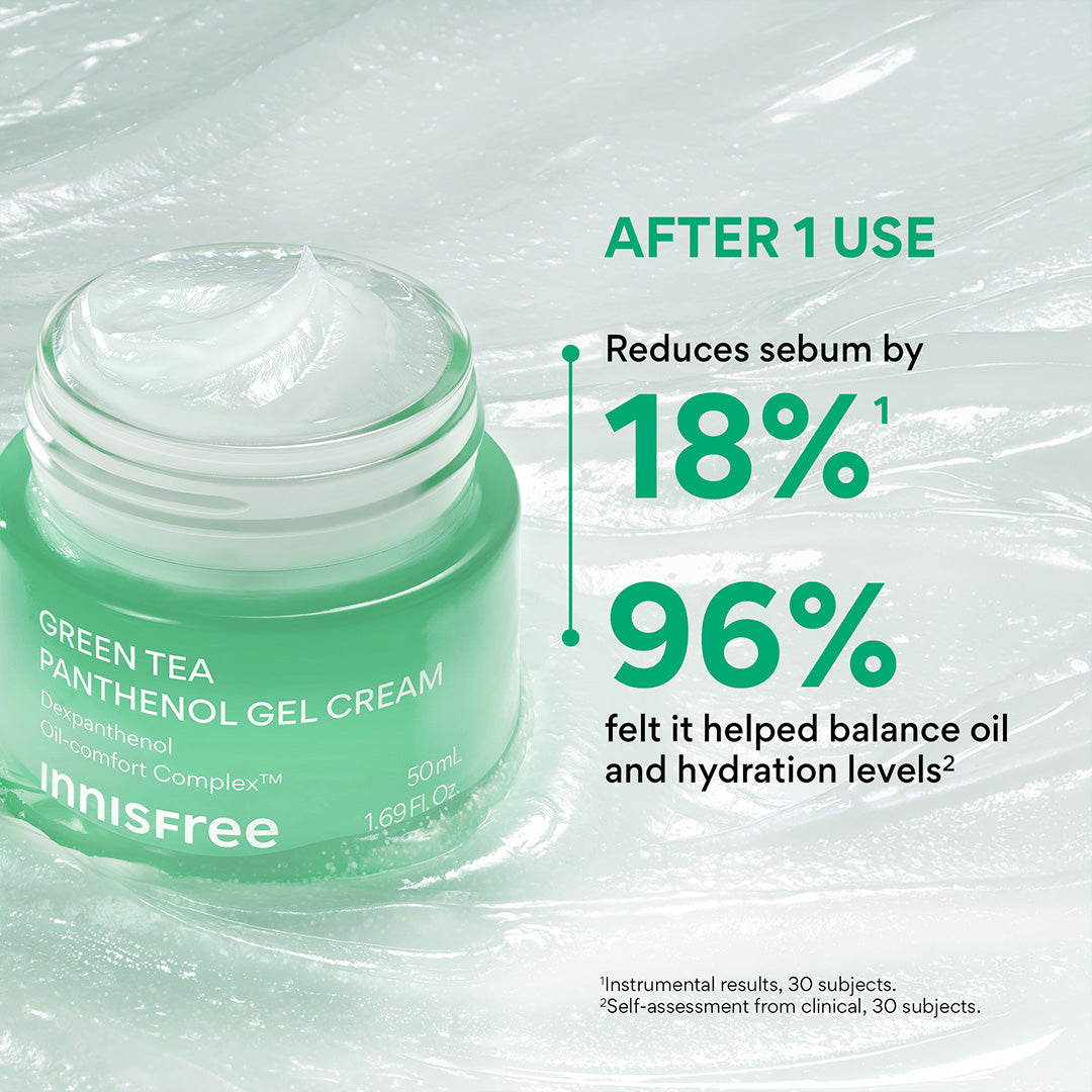 Green Tea Panthenol Gel Cream for Oily Skin | innisfree