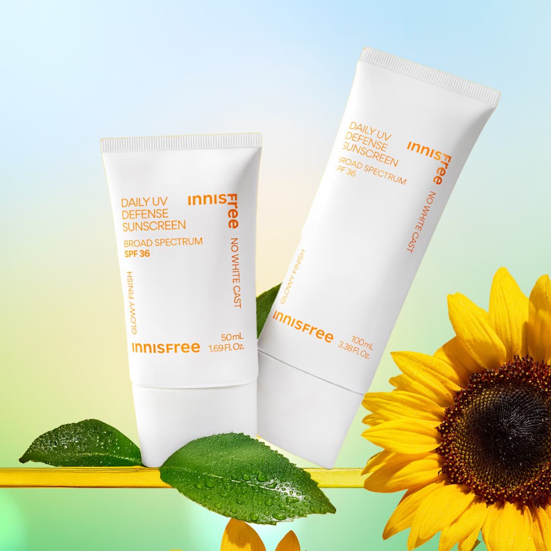 collection of korean sunscreen: daily uv defense sunscreen and jumbo