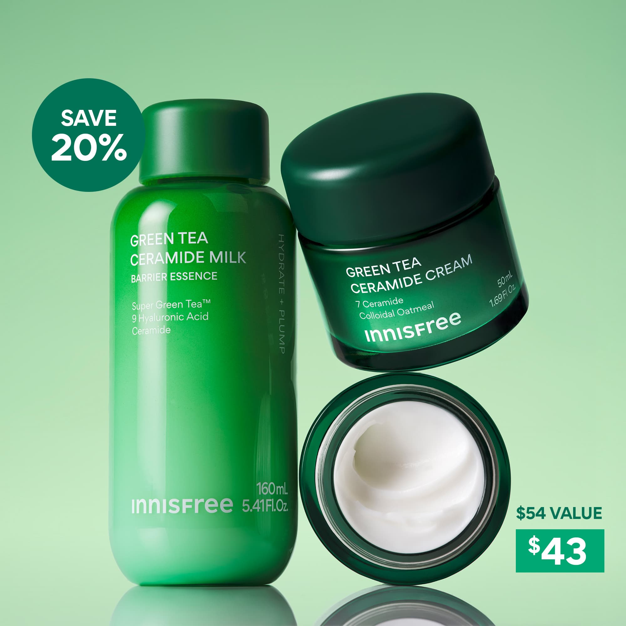 Green Tea Ceramide Skin Rescue Duo | innisfree