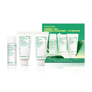 Green Tea Mini Double Cleanse + Hydrate Trio packshot