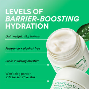 Green Tea Seed Hyaluronic Acid Cream – Face Moisturizer