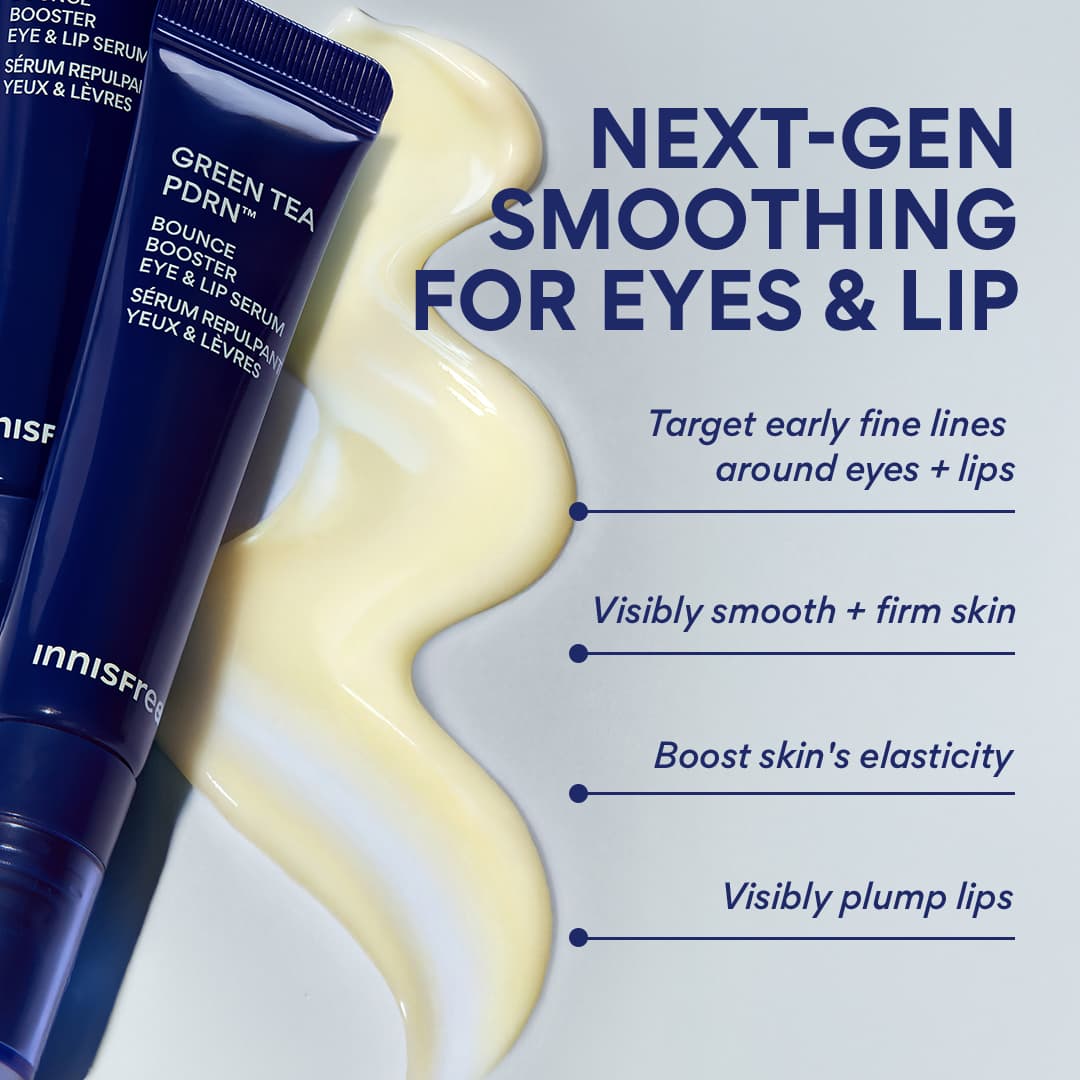 Green Tea PDRN™ Bounce Booster Eye & Lip Serum benefits