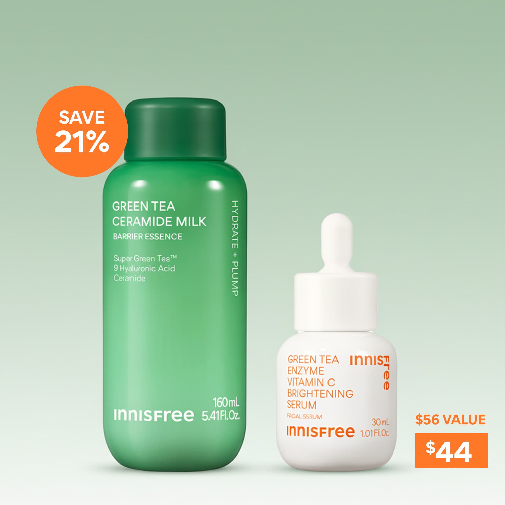 Supercharged Hydration + Brightening Duo | innisfree