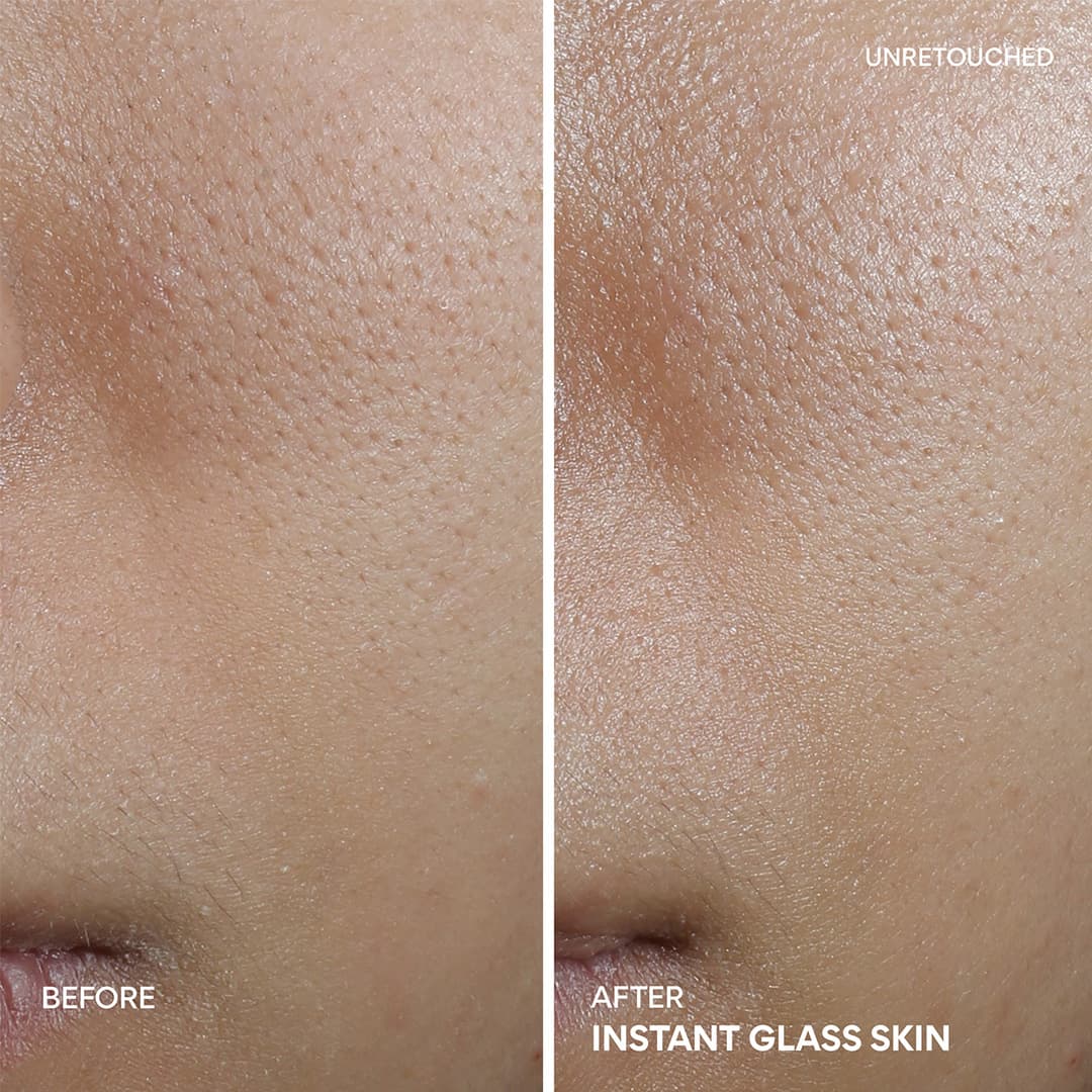 Instant glass skin after using Retinol Green Tea PDRN™ Skinbooster Toner