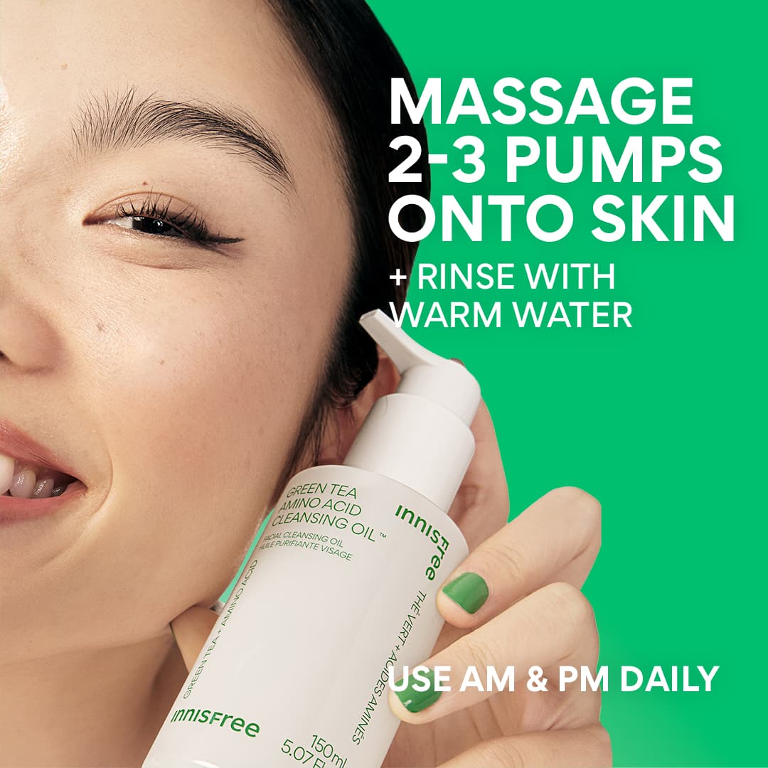 Green Tea Cleansing Oil | Gentle Foaming Cleanser | innisfree