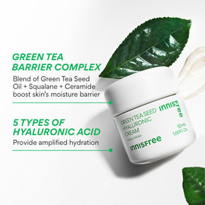 Green Tea Seed Hyaluronic Acid Cream – Face Moisturizer