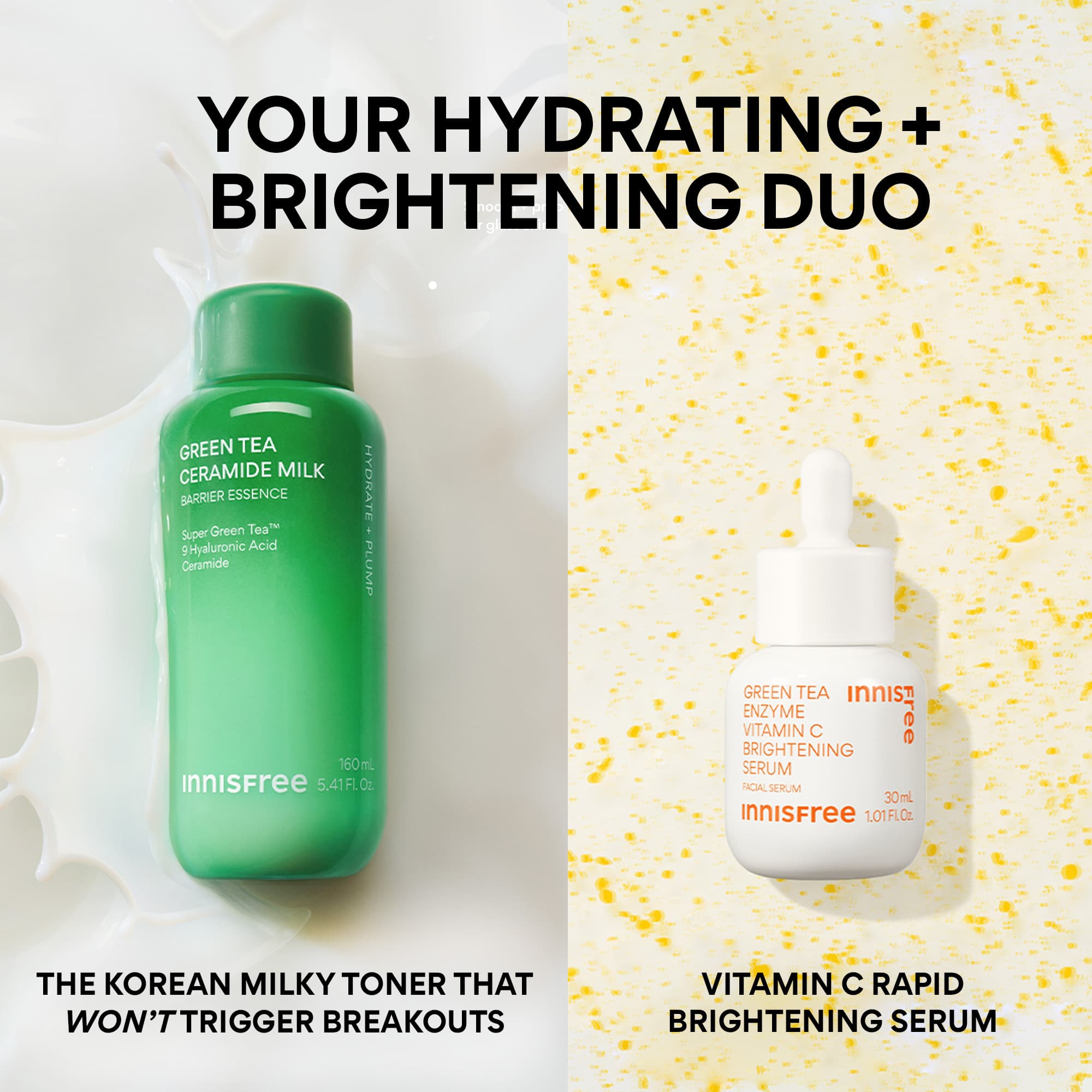 Supercharged Hydration + Brightening Duo | innisfree