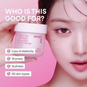 Green Tea Ceramide Collagen Plump Cream