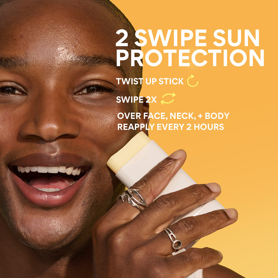 Daily UV Defense Sunscreen Stick SPF 50+ application