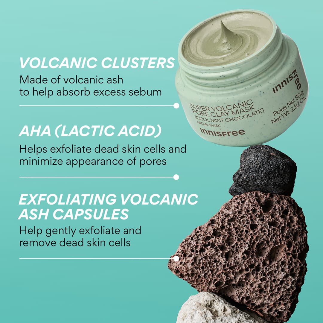 Volcanic Clay Mask, Cool Mint