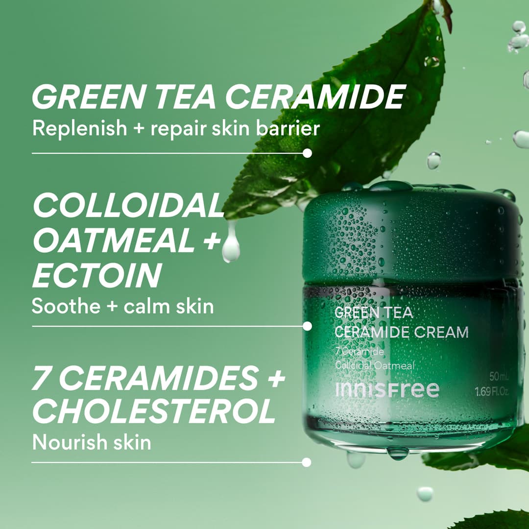 Green Tea Ceramide Cream ingredient benefits