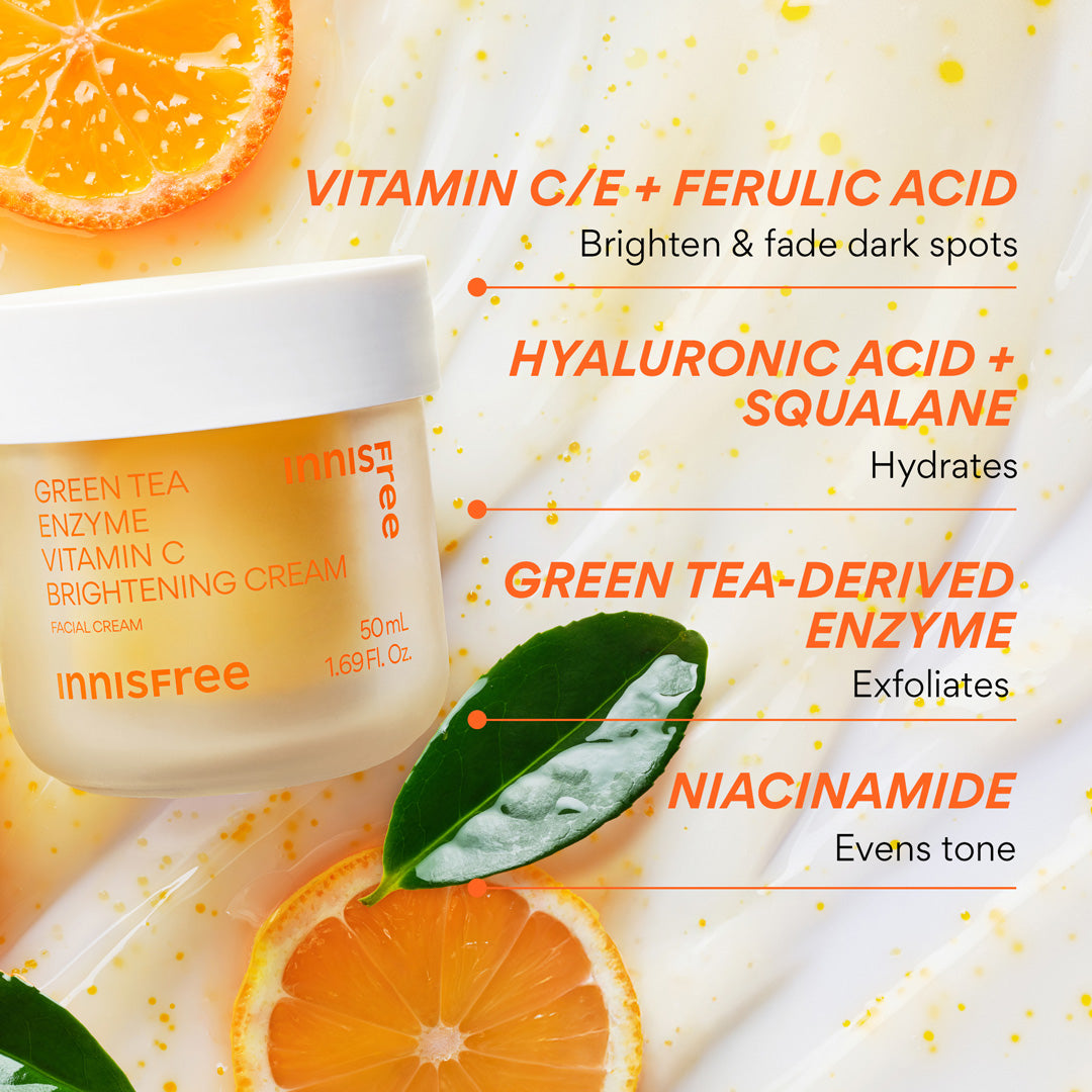 Green Tea Enzyme Vitamin C Brightening Gel Cream
