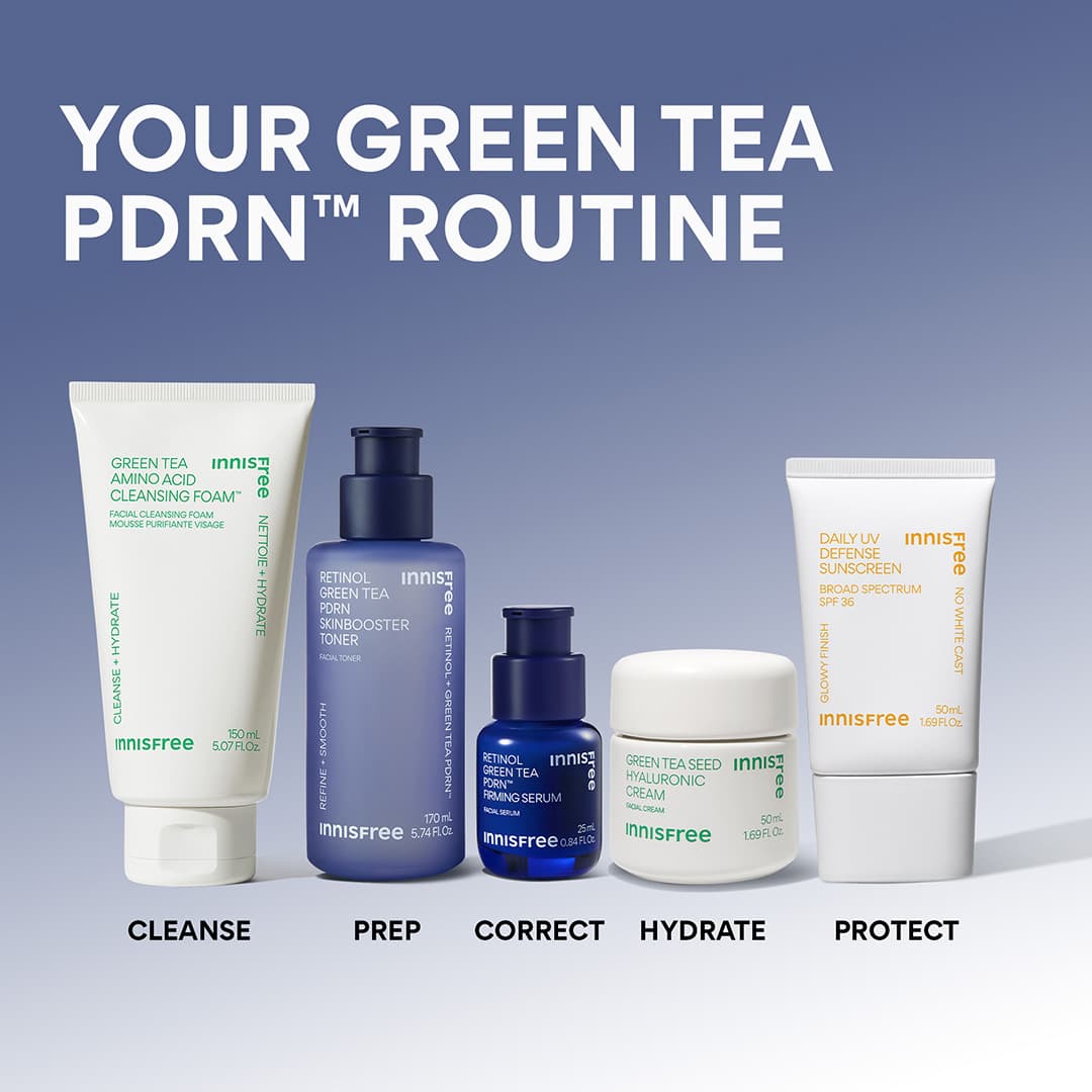 Your Green Tea PDRN™ Routine with the Retinol Green Tea PDRN™ Skinbooster Toner