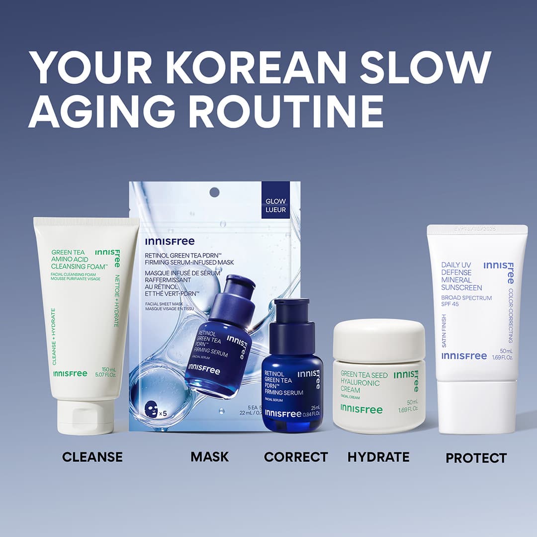 Serum-Infused Sheet Mask 5 Pack - Green Tea PDRN™ Firming, routine builder