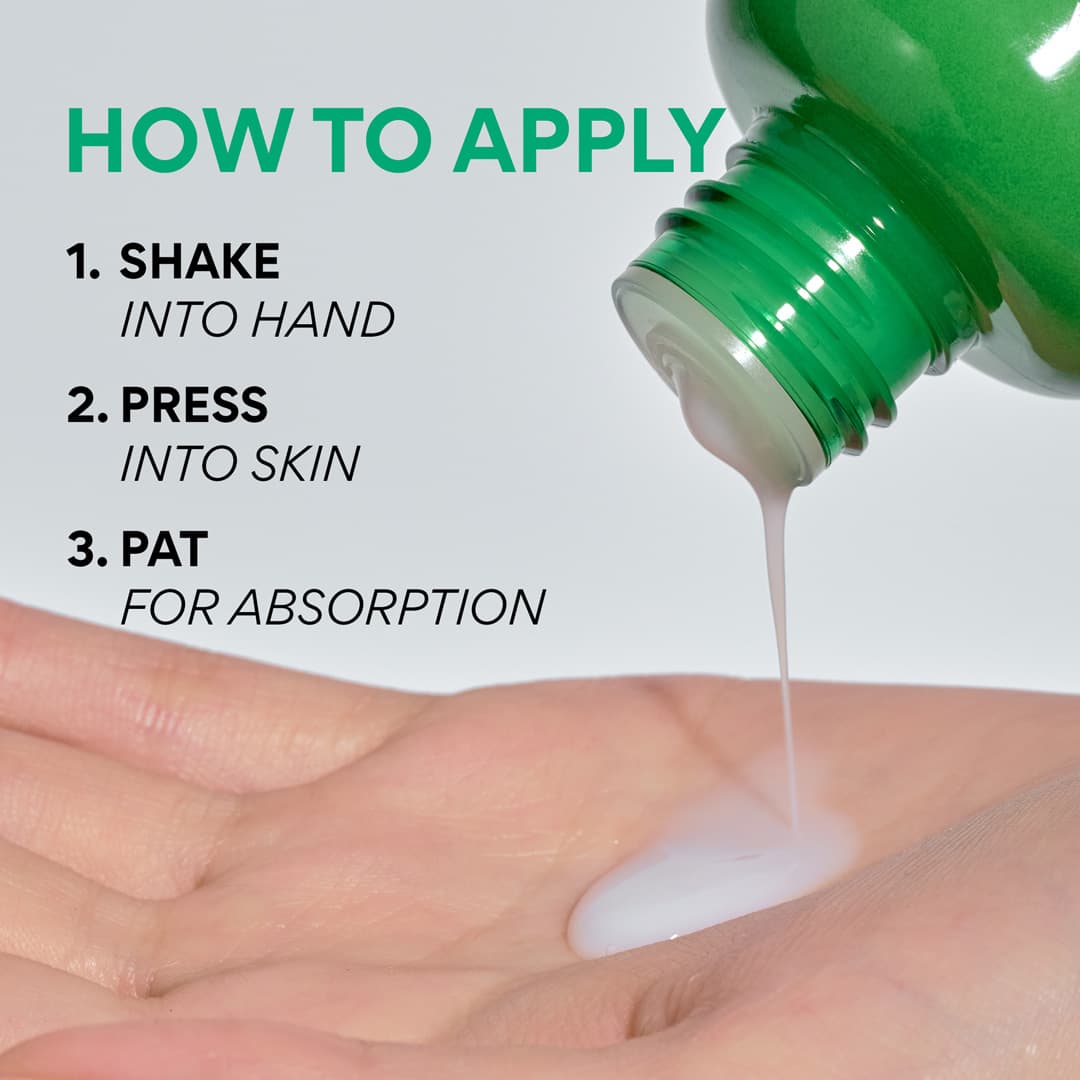 Green Tea Ceramide Milk Barrier Essence application