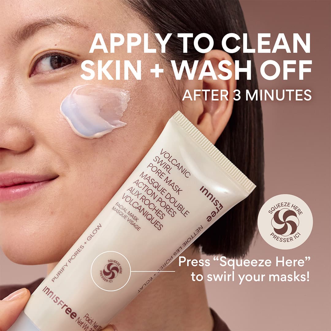 Volcanic Swirl Pore Mask | Clay Mask for Pores & Hydration | innisfree