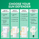 Enlarge image of choose your sun defender comparison chart