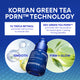 Enlarge image of Innisfree serum bottle with Korean Green Tea PDRN technology on a blue background