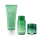 Enlarge image of The Ceramide Barrier Recovery Routine packshot featuring Green Tea Cleansing Balm, Green Tea Ceramide Milk, and Green Tea Ceramide Cream