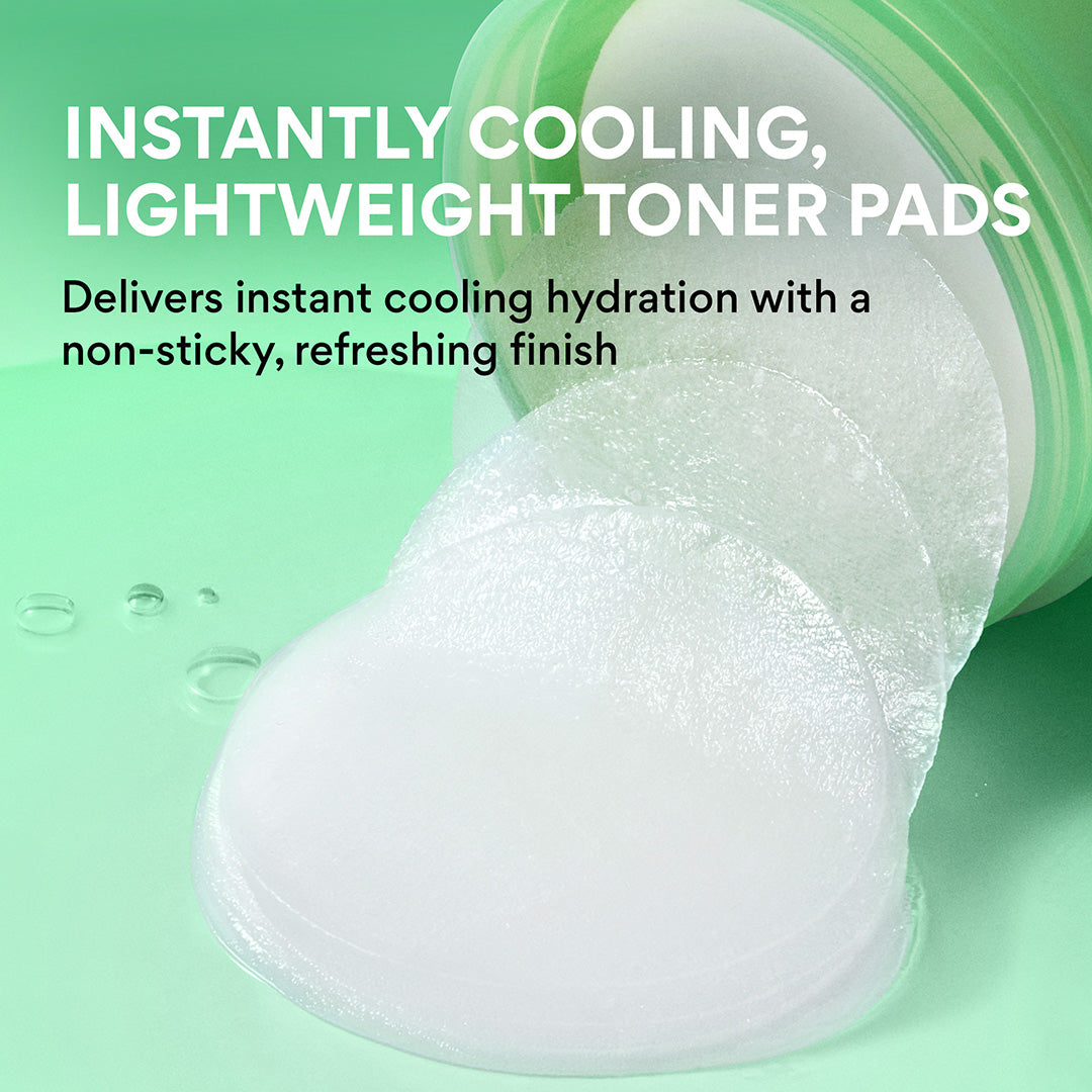 Green Tea Panthenol Calming Toner Pads texture