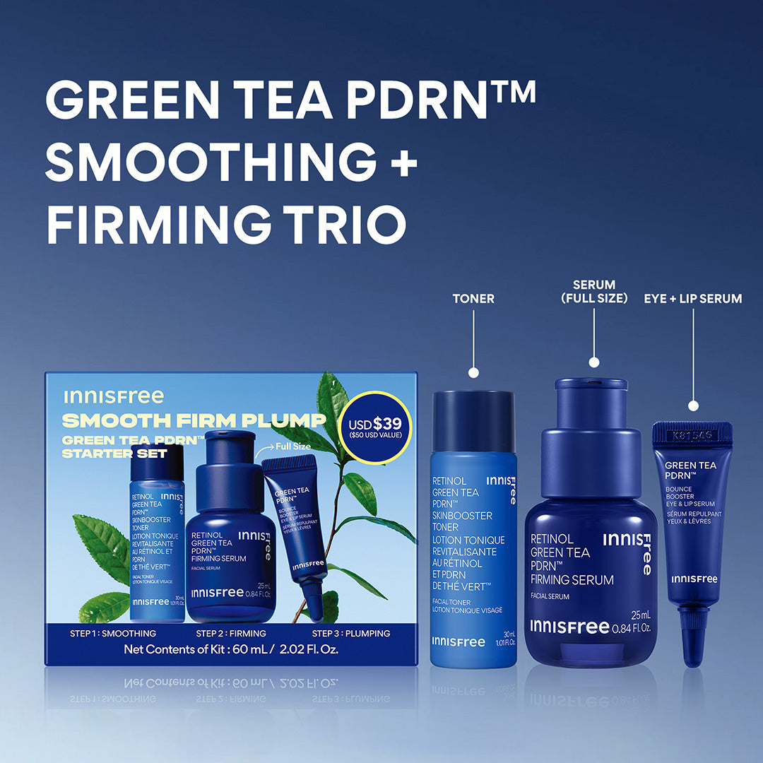 Green Tea PDRN™ smoothing + firming trio