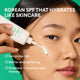 Enlarge image of Daily UV Invisible Barrier Sunscreen Serum Broad Spectrum SPF 47 with Green Tea: Korean spf that hydrates like skincare