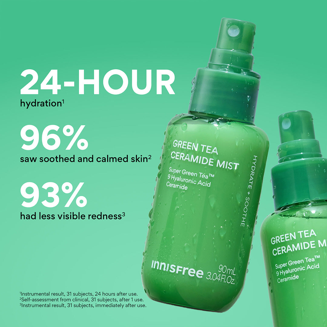 Green Tea Ceramide Mist claims list