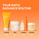 Enlarge image of Innisfree skincare products on an orange background with text routine order.