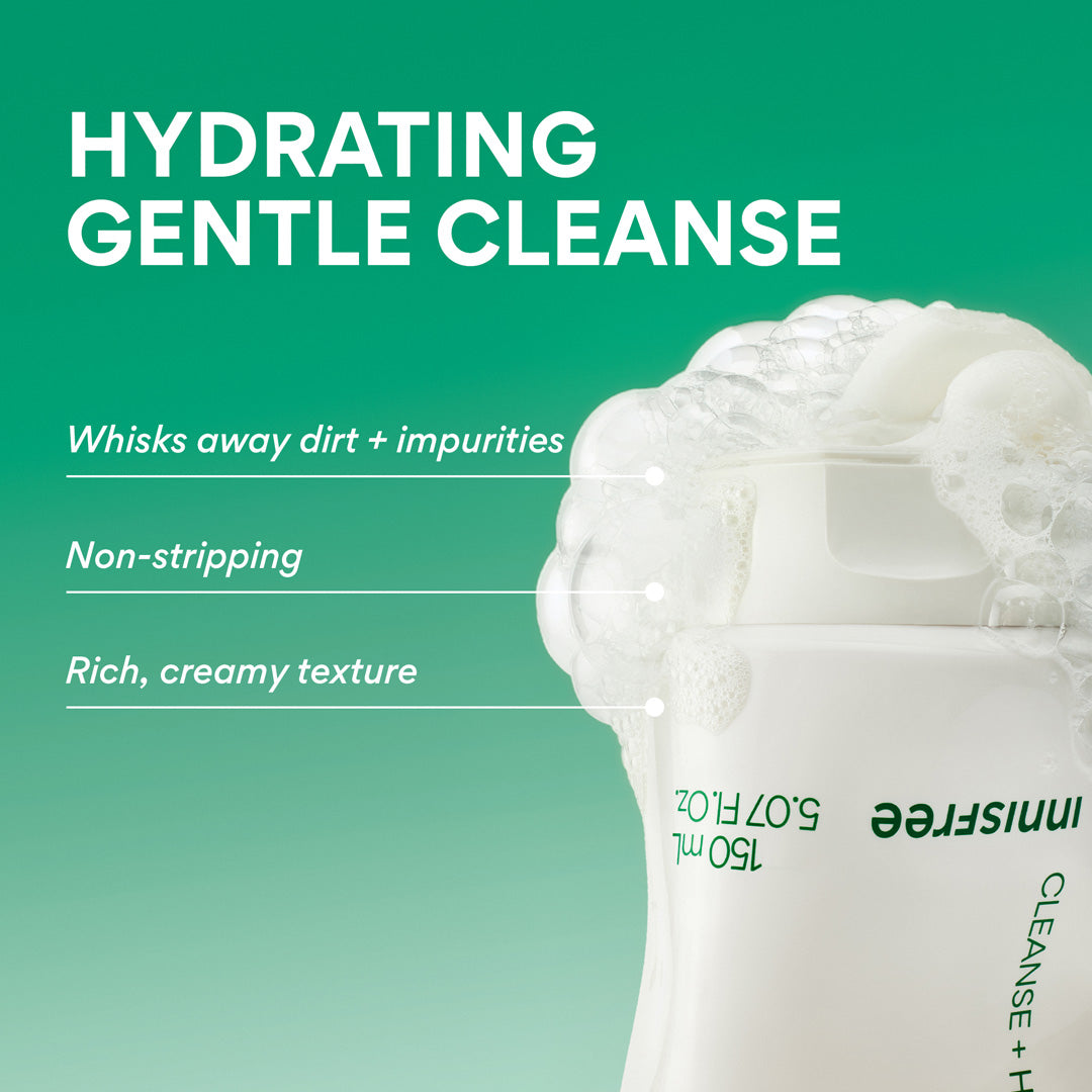 Hydrating gentle cleanse - Green Tea Cleansing Foam benefits