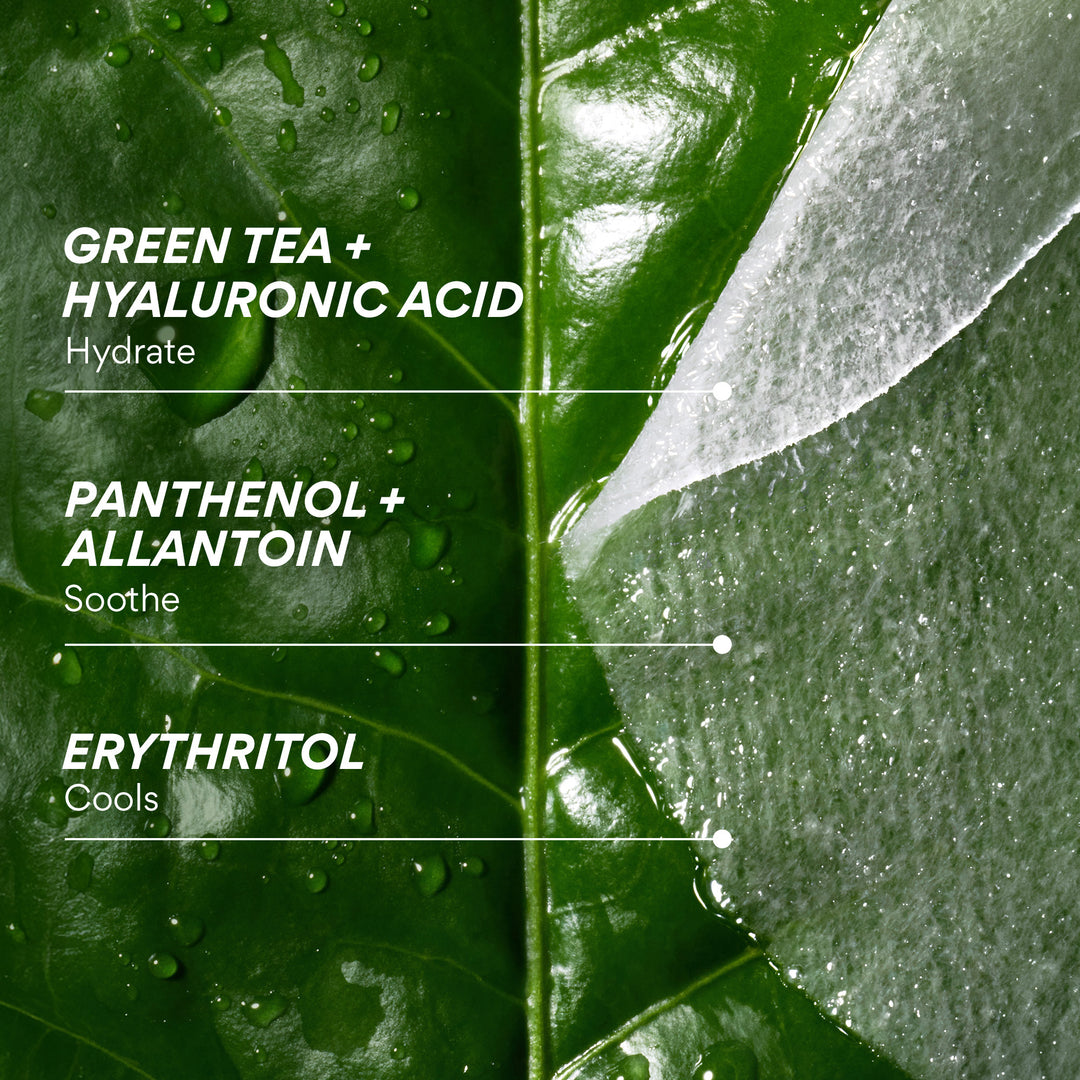 Green Tea Panthenol Calming Toner Pads ingredients