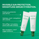 Enlarge image of Daily UV Invisible Barrier Sunscreen Serum Broad Spectrum SPF 47 benefits list
