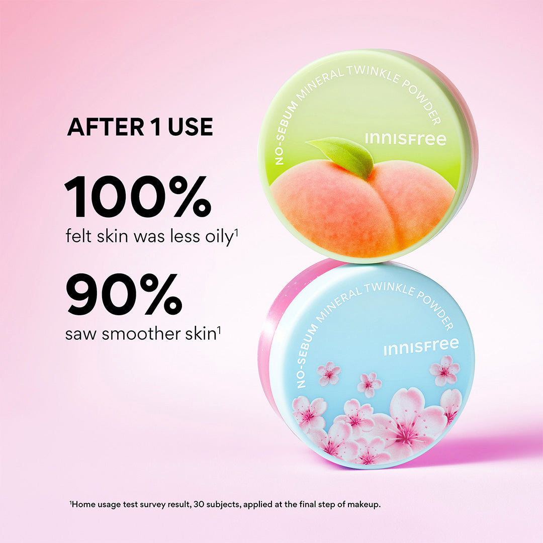 innisfree No-Sebum Mineral Powder: CHERRY BLOSSOM, claims