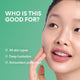 Enlarge image of Serum-Infused Sheet Mask 5 Pack - Green Tea Ceramide Milk, who is this good for? model shot