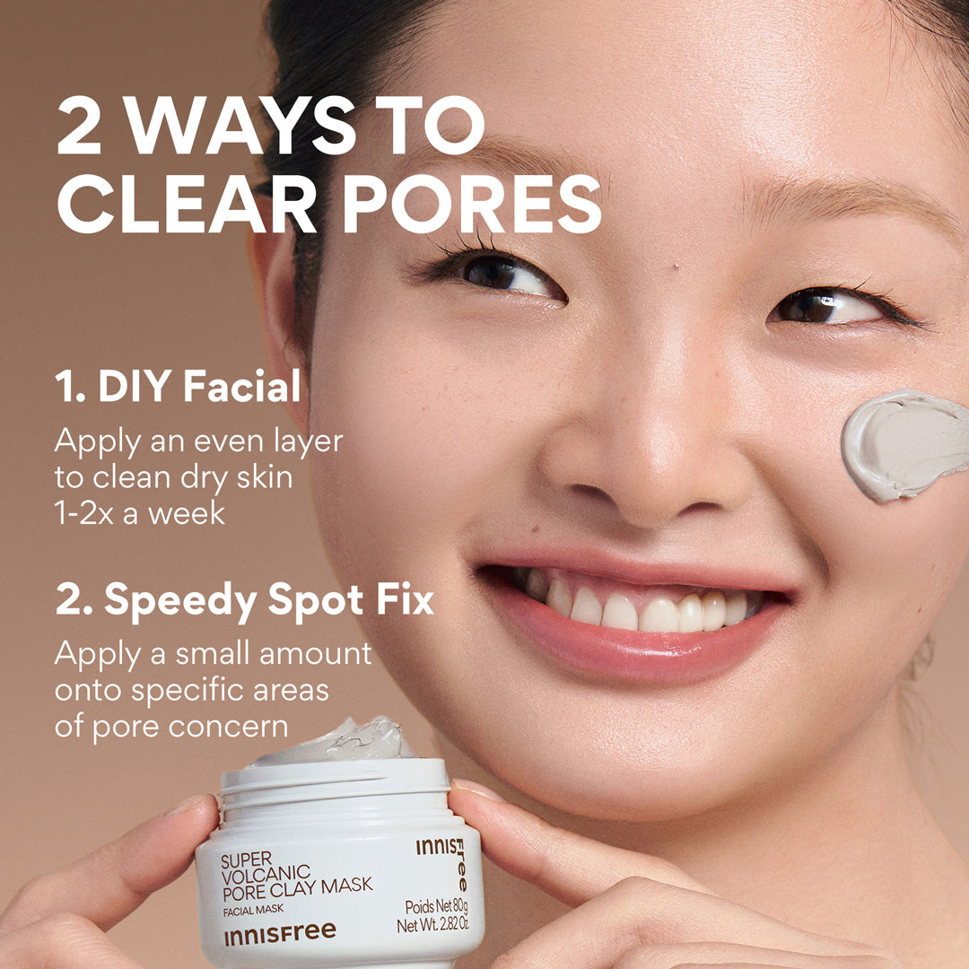 Super Volcanic Pore Clay Mask | Minimize Facial Pores | innisfree