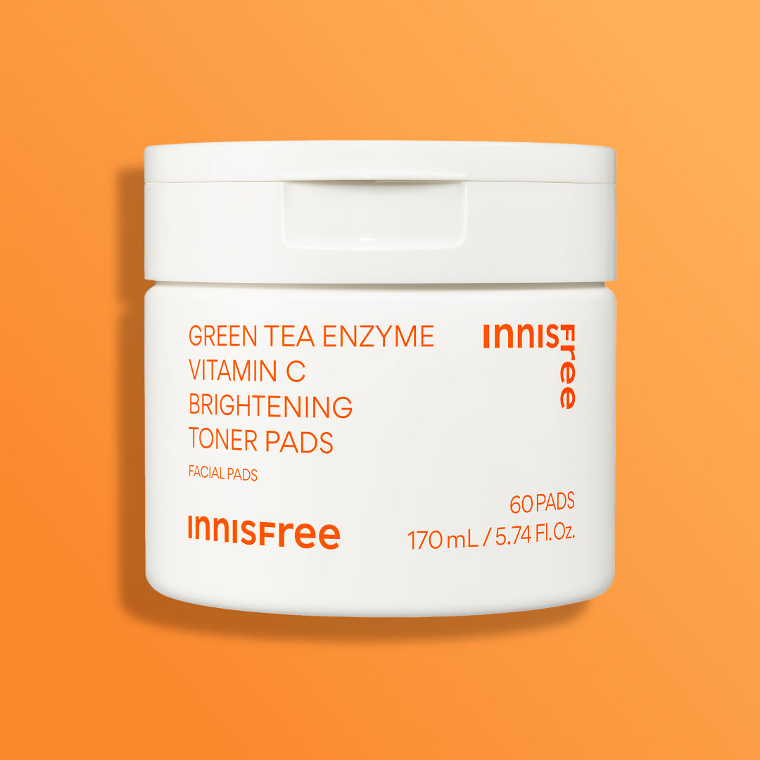 Green Tea Enzyme Vitamin C Brightening Toner Pads | Korean