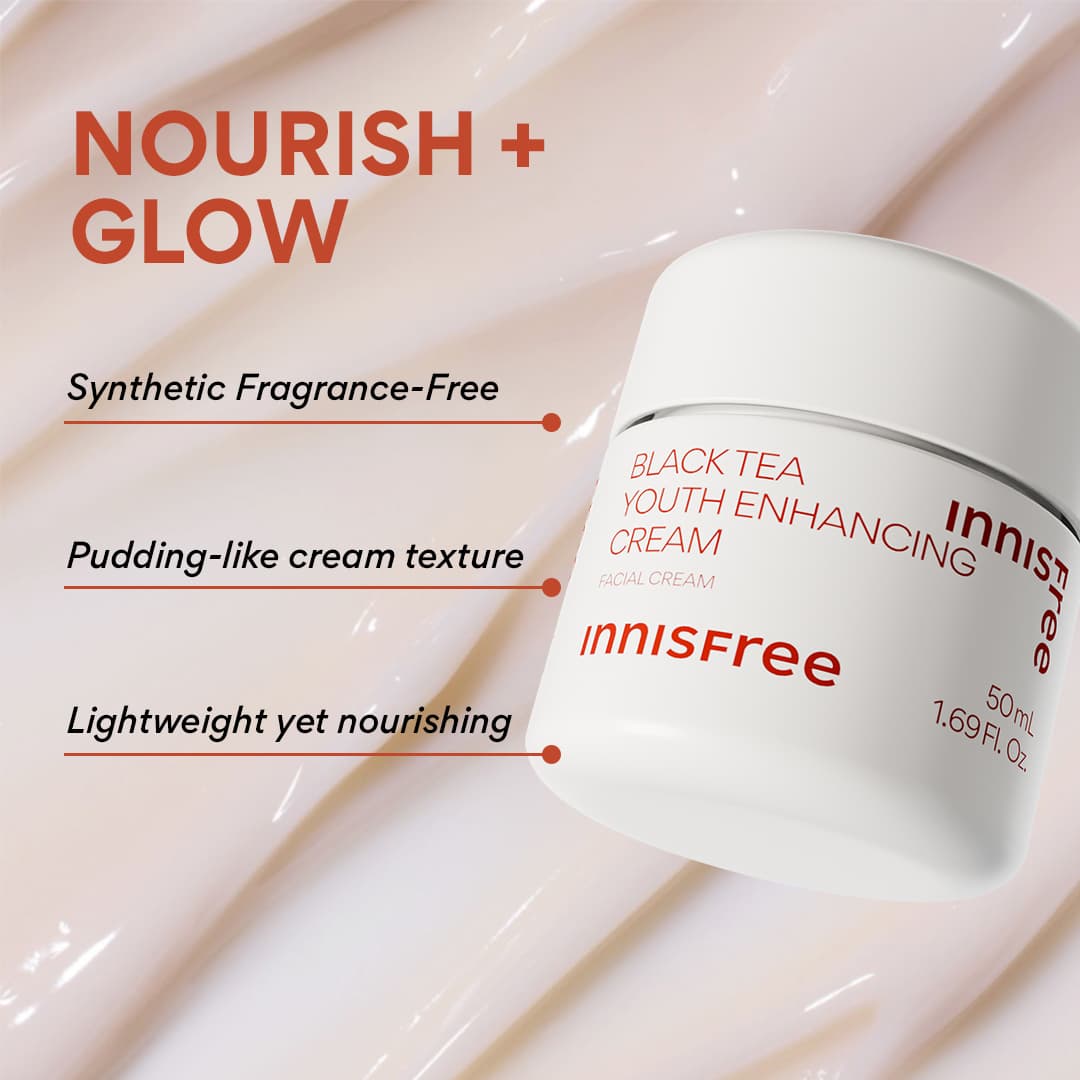 nourish and glow with black tea cream benefits