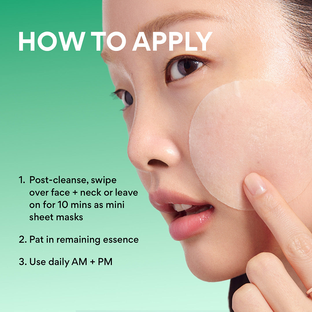 Green Tea Panthenol Calming Toner Pads how to apply
