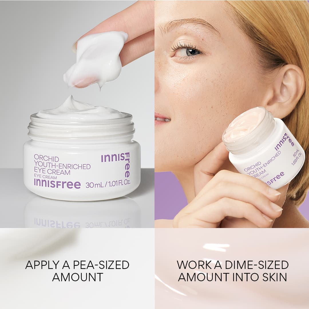 orchid eye cream and orchid cream how to apply