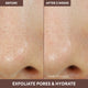 Enlarge image of Volcanic Swirl Mask before and after 2 weeks