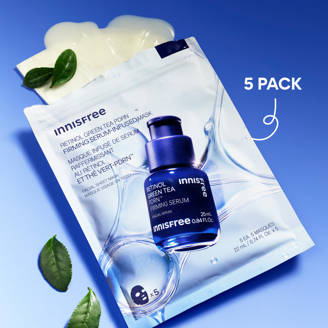 Serum-Infused Sheet Mask 5 Pack - Green Tea PDRN™ Firming