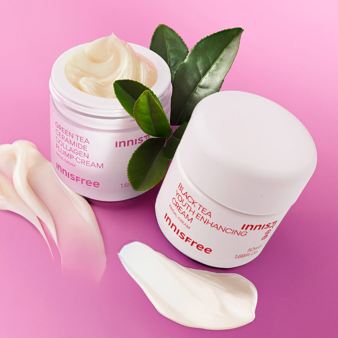 early aging collection featuring Collagen Cream and Black Tea Cream