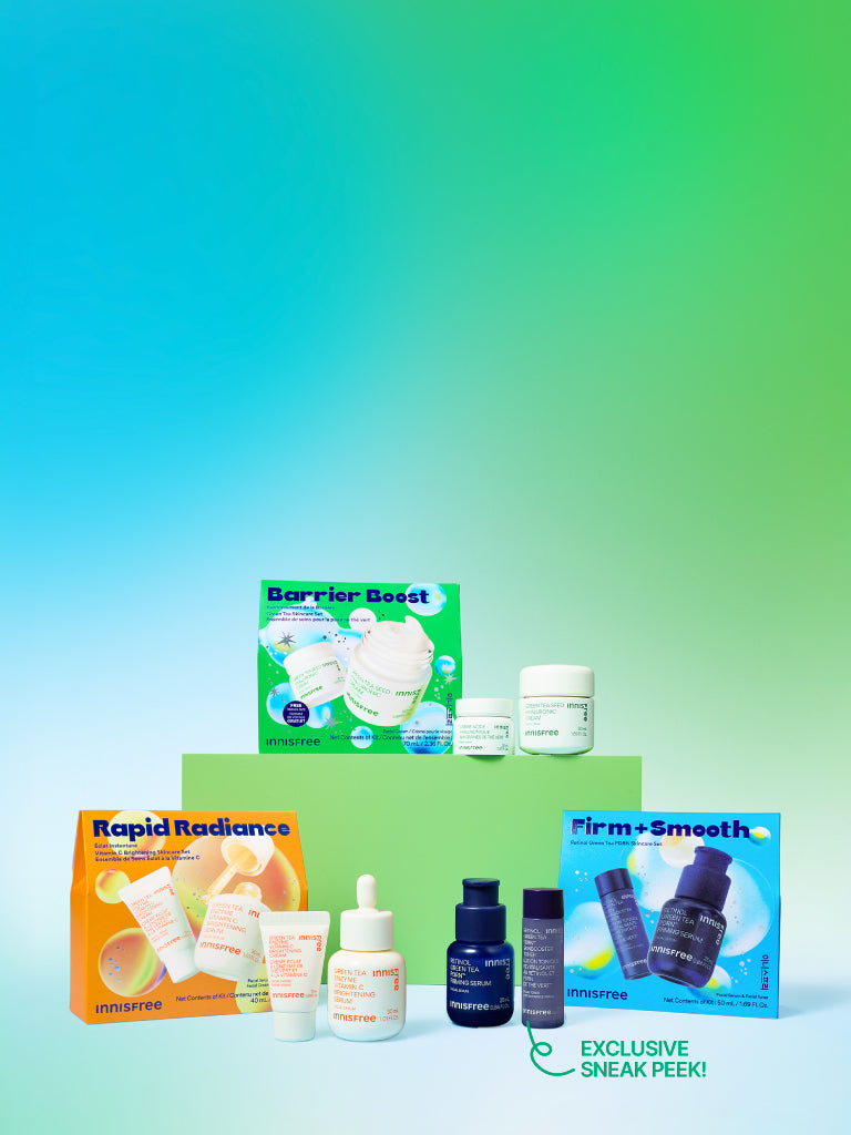 holiday sets ft. barrier boost, rapid radiance, firm + smooth