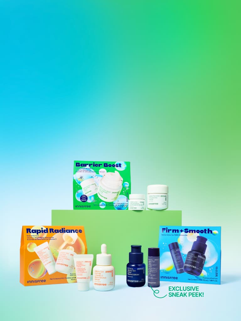 holiday sets ft. barrier boost, rapid radiance, firm + smooth