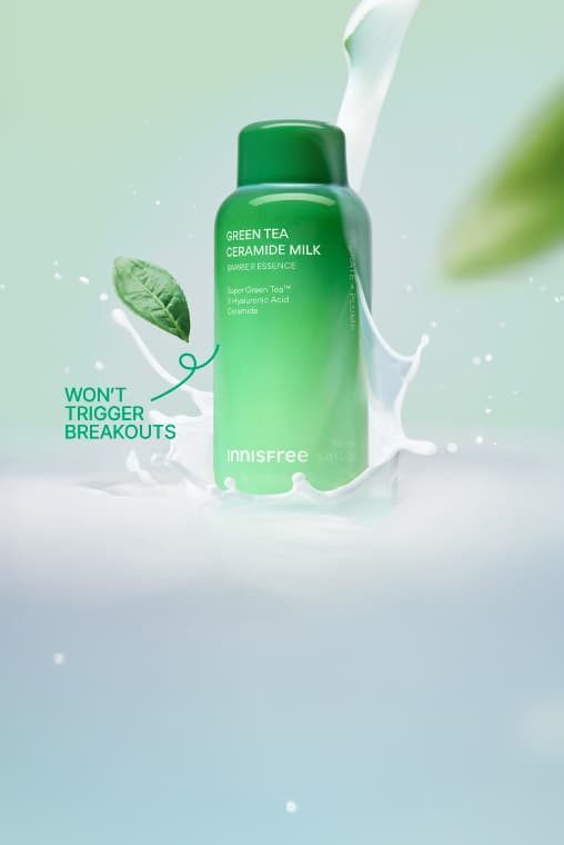 Green Tea Ceramide Milk, 160mL, won't trigger breakouts