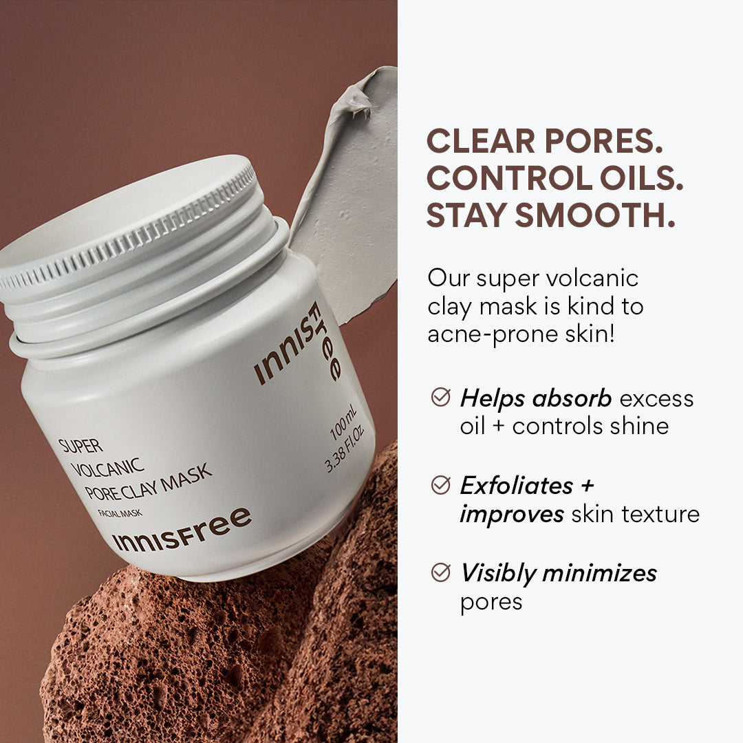 Super Volcanic Pore Clay Mask – Deep Cleanse & Clear Face Pores